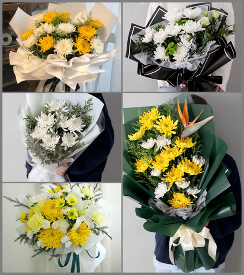 广东揭阳市普宁市梅林镇梅林社区白事花束代送